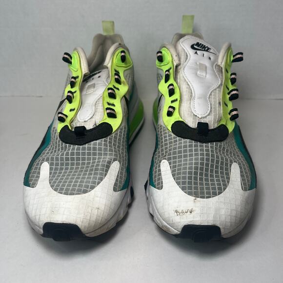 Nike Air Max 270 React SE Oracle Aqua Black Ghost Green CT1265-300 Size 8 - Picture 2 of 10